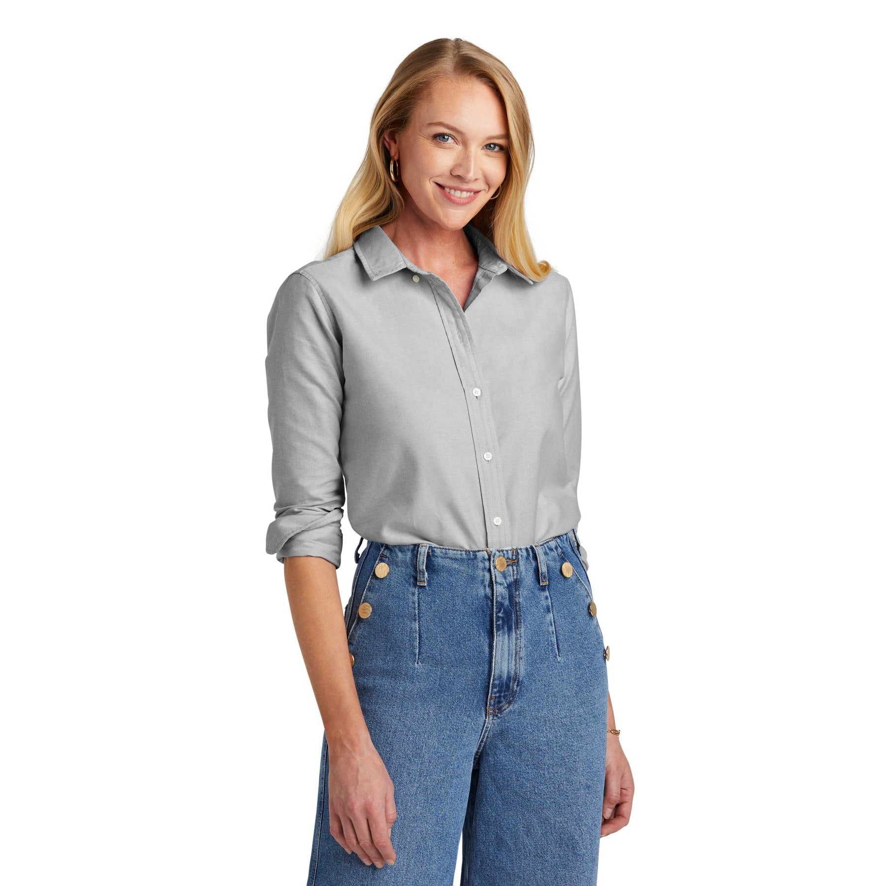 Brooks Brothers-Brooks Brothers® Women's Casual Oxford Cloth Shirt BB18005-MedTech-5